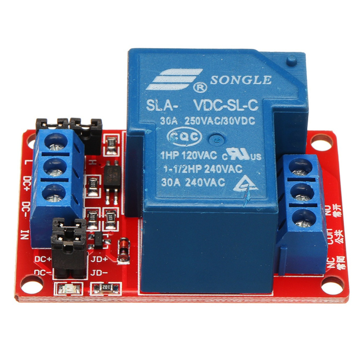 1 Channel 5V Relay Module with Optocoupler Isolation(30A)