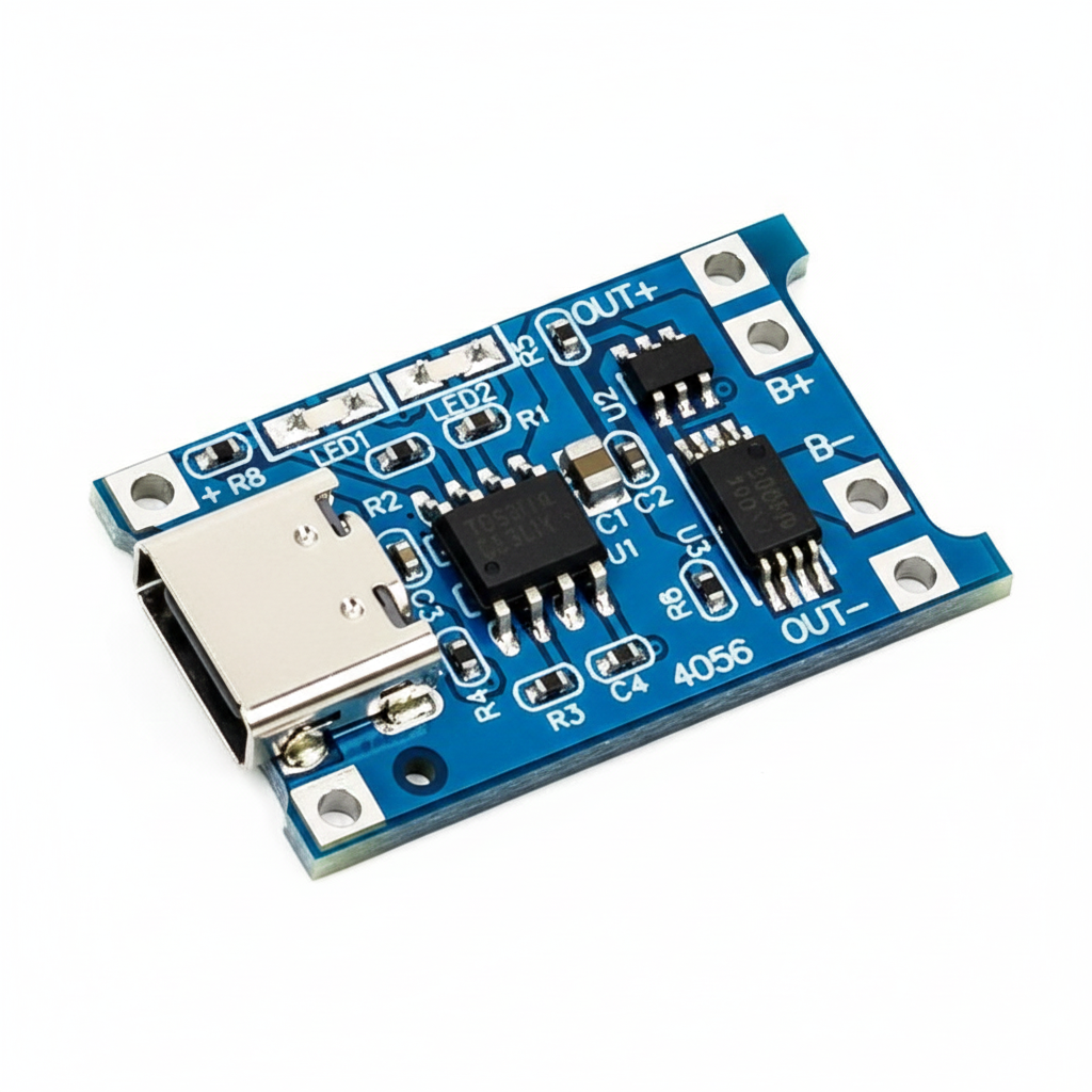 TP4056 1A Li-ion Lithium Battery Charging Module With Current Protection-(Type C)