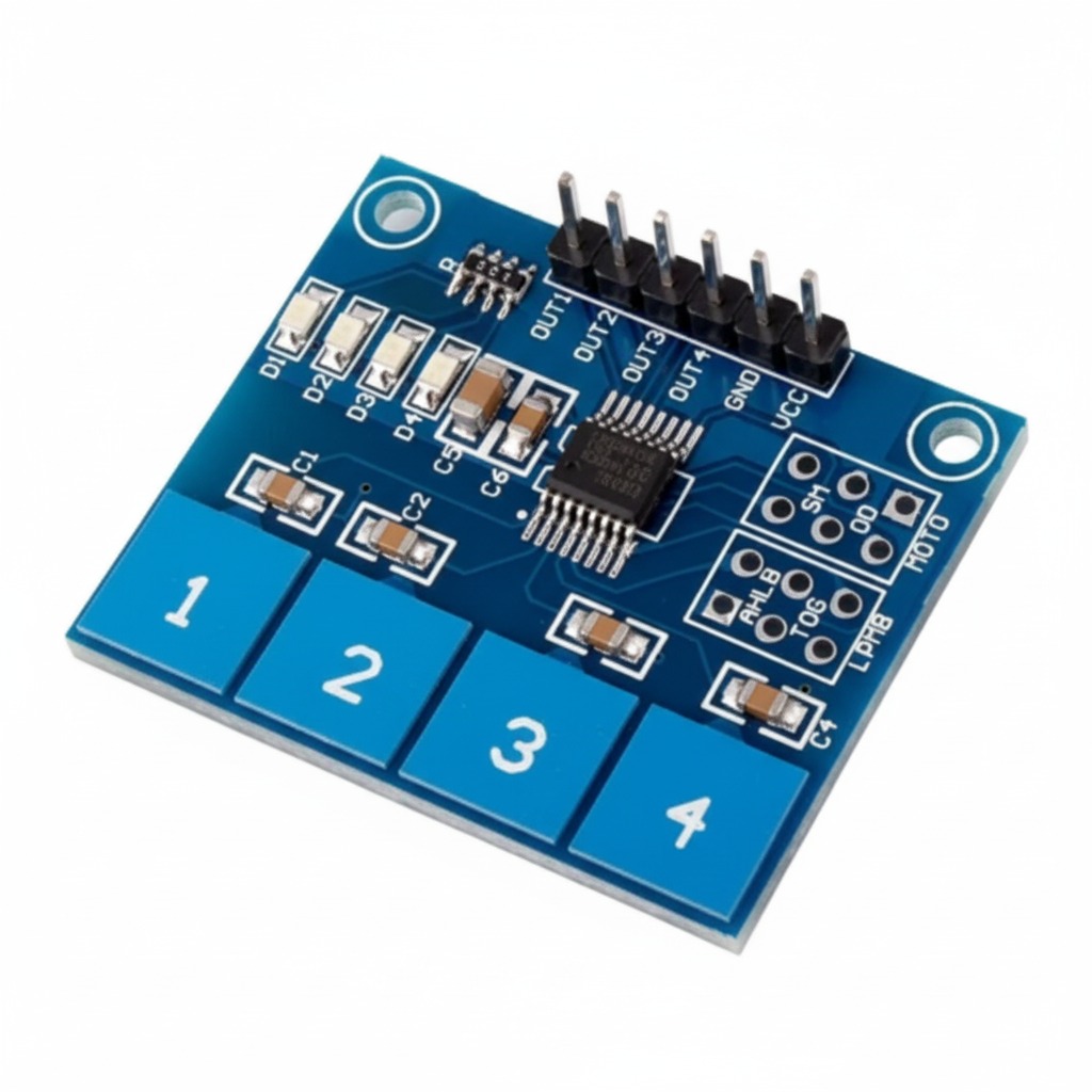 TTP224 4 Channel Capacitive Touch Sensor Module