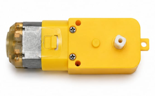 BO Motor 3V–12V DC Single Shaft Gear Motor (Yellow)