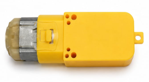 BO Motor 3V–12V DC Single Shaft Gear Motor (Yellow) - Image 2