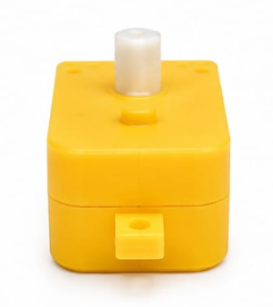 BO Motor 3V–12V DC Single Shaft Gear Motor (Yellow) - Image 3