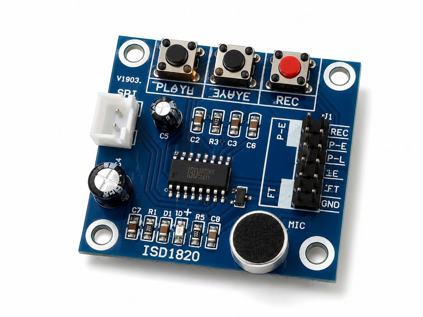 ISD1820 Voice Recording and Playback Module - Image 3