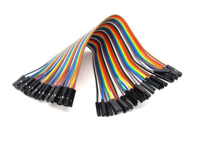 Female to Female Jumper Wire 40 Pin – 20cm (Dupont Cable)