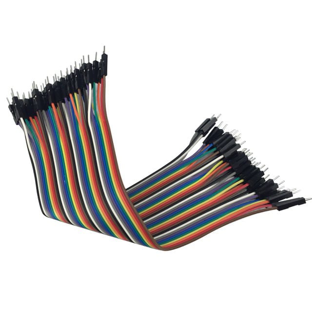 Male to Male Breadboard Jumper Wire 40 Pin – 20cm (Dupont Cable)