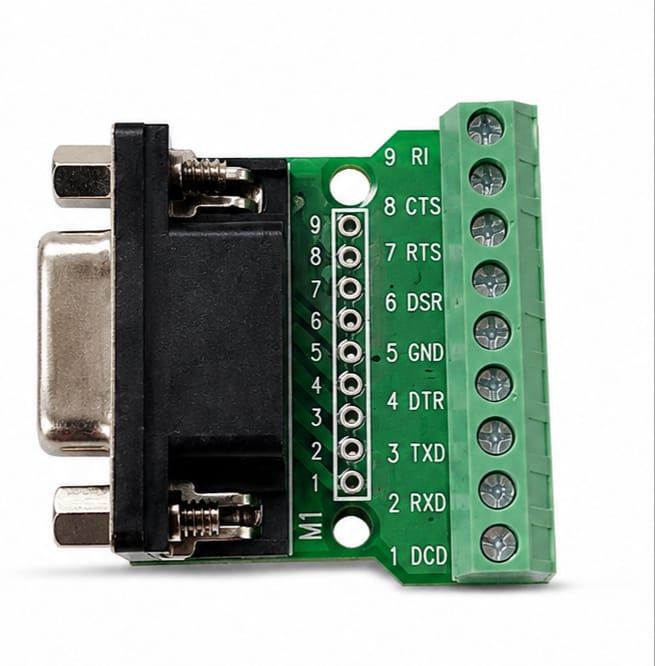 DB9 Female Screw Terminal to RS232/RS485 Conversion Board - Image 2