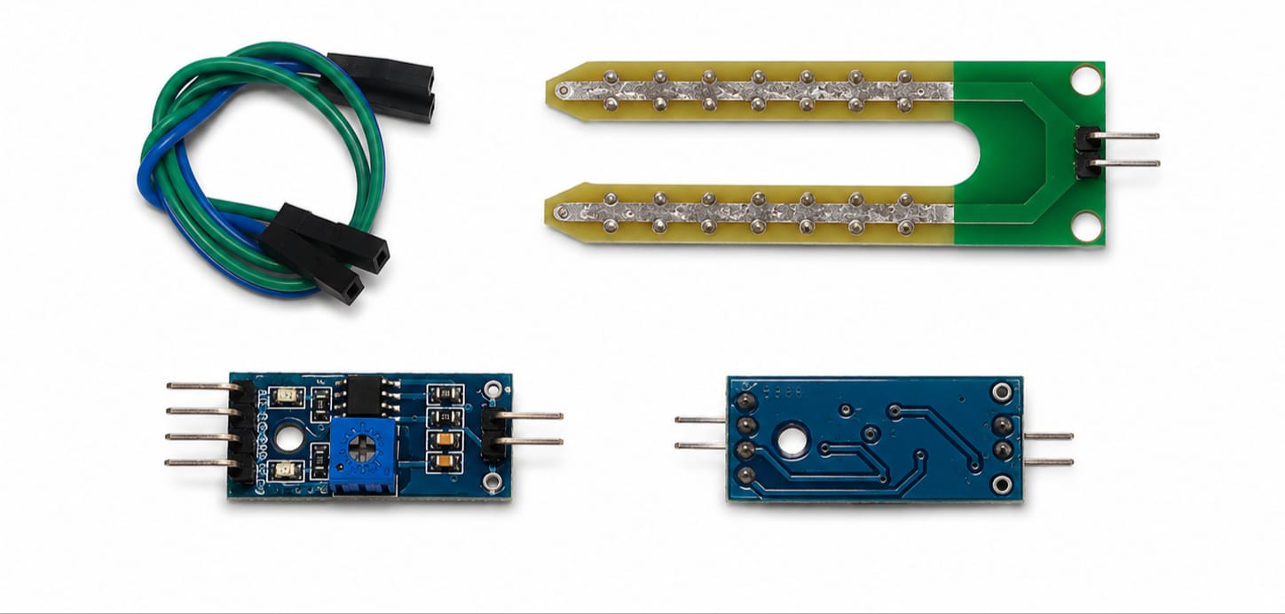 Soil Moisture Sensor Module (YL-69 Probe + FC-28 Comparator Module)